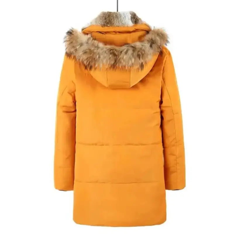 Army Parka Coat with Fur Hood