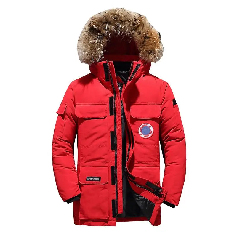 Army Parka with Faux Fur Hood