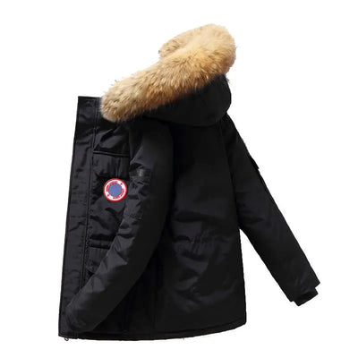 Army Parka with Faux Fur Hood