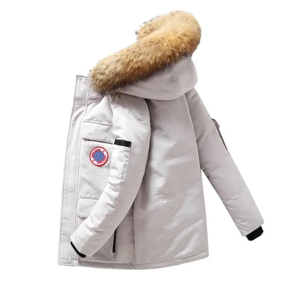 Army Parka with Faux Fur Hood