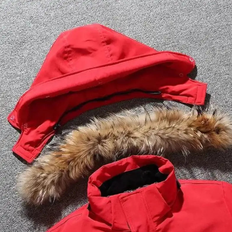 Army Parka with Faux Fur Hood