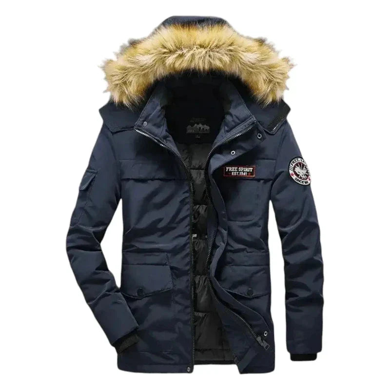 Army Parka Jacket with Fur