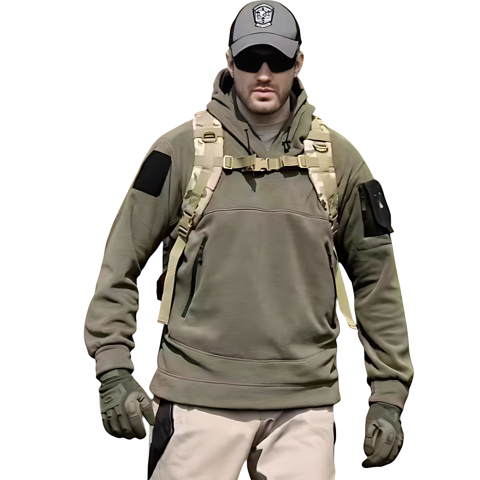 Army Zip Hoodie Jumpers