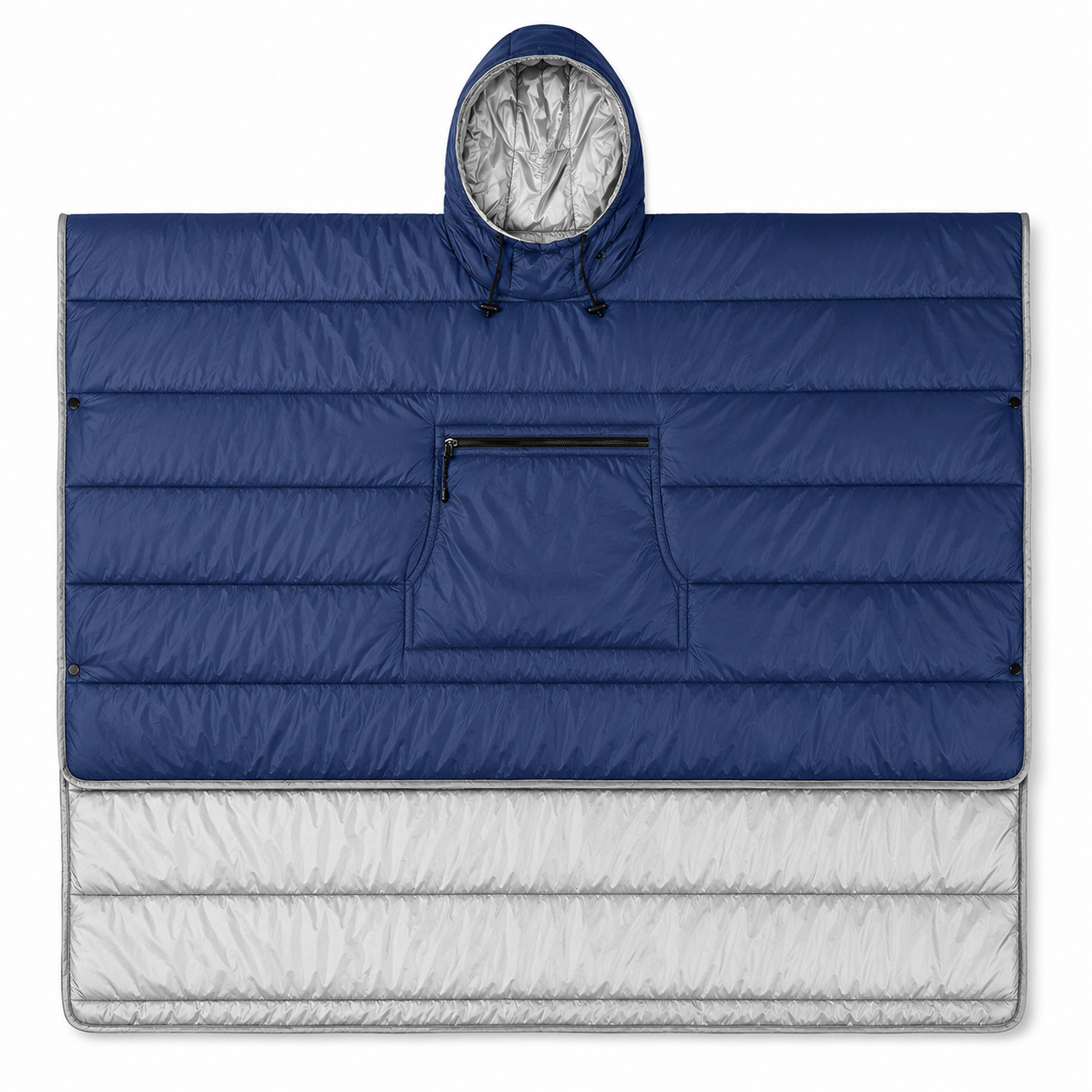 Hooded camping quilt