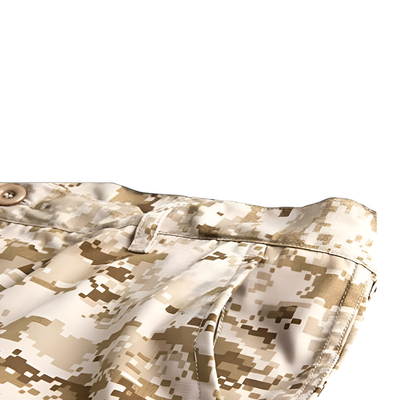 Beige camo cargo pants