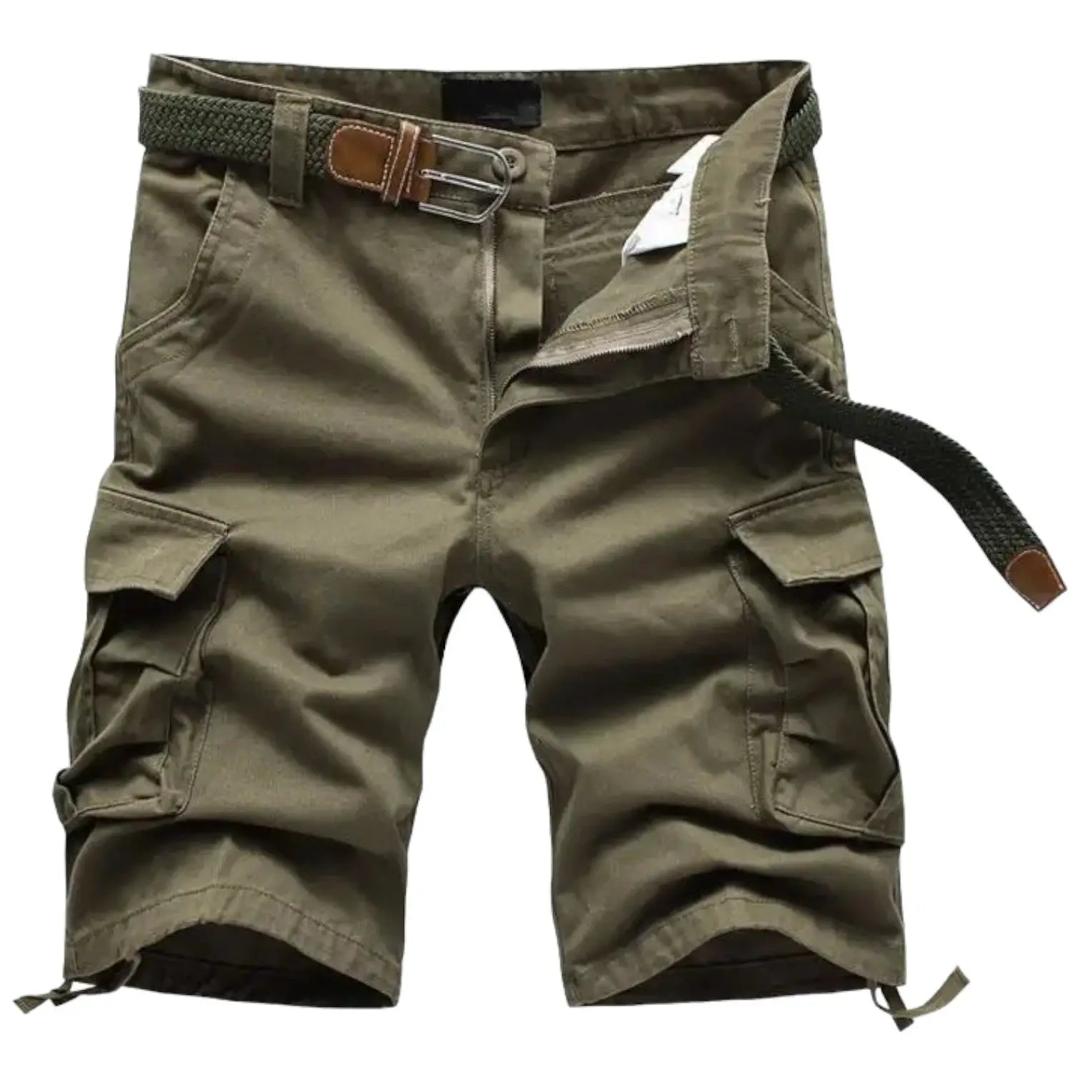 Belted Cargo Shorts Mens