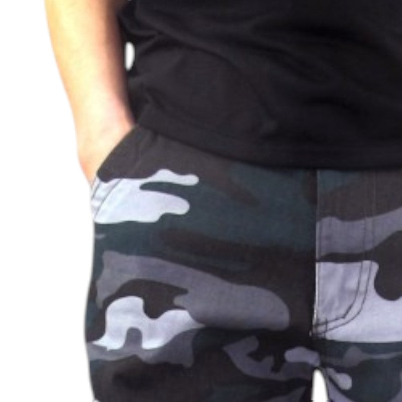 Blue army cargo pants