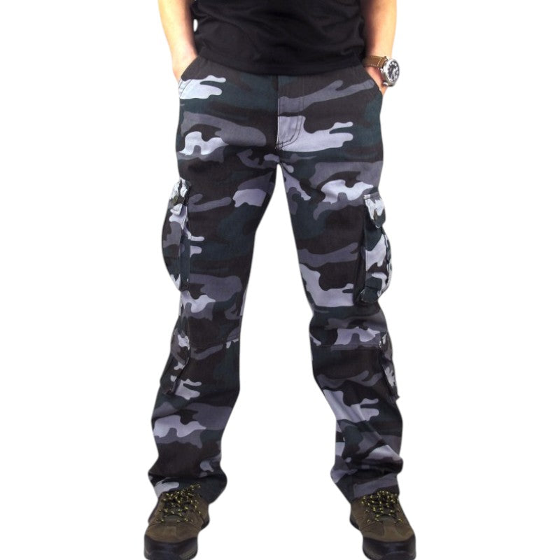 Blue army cargo pants