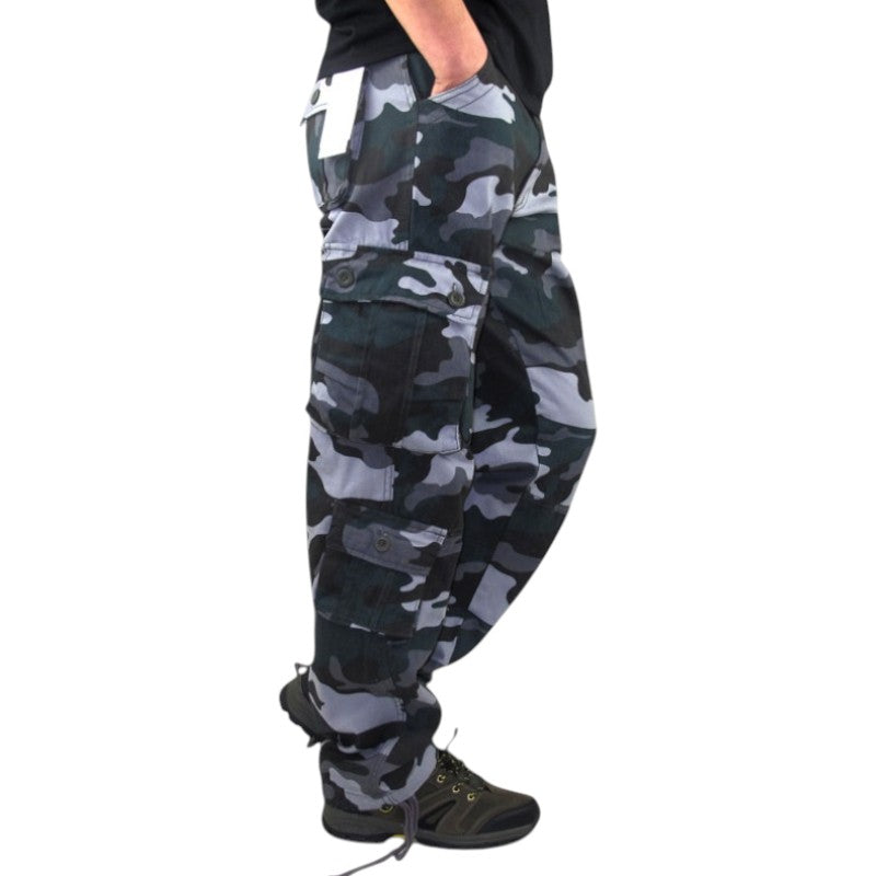 Blue army cargo pants