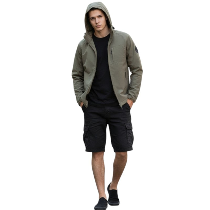 Breathable waterproof jacket military