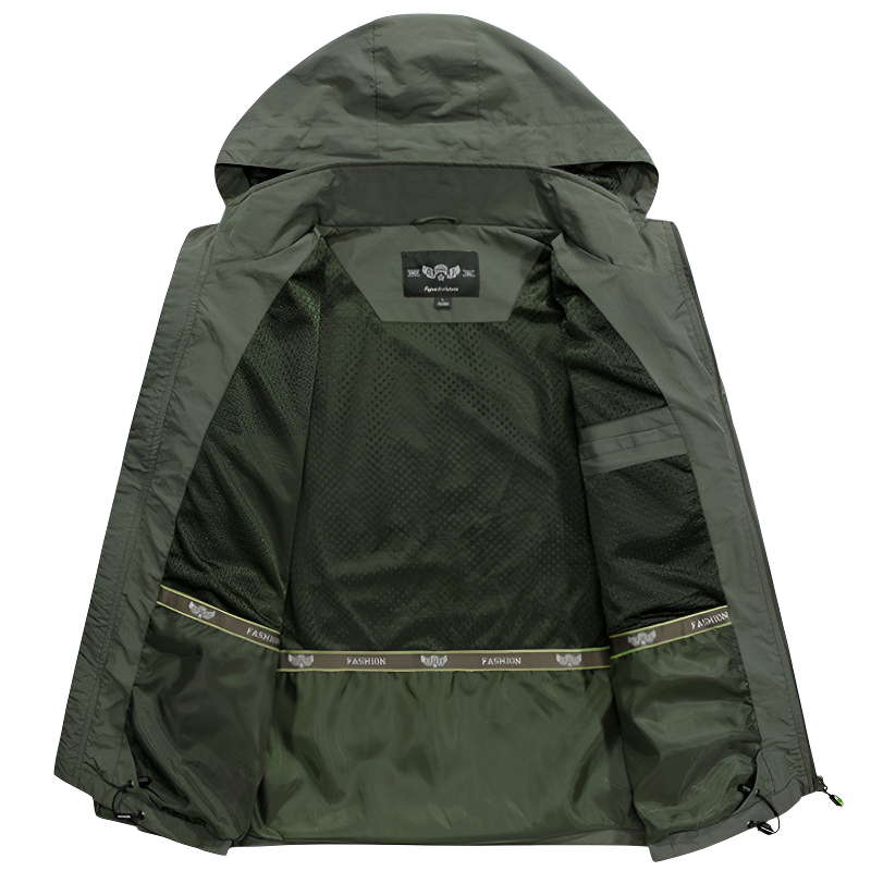Breathable waterproof jacket military
