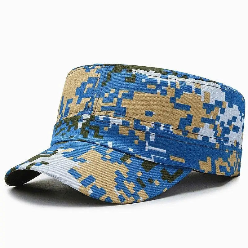 Buff military cap