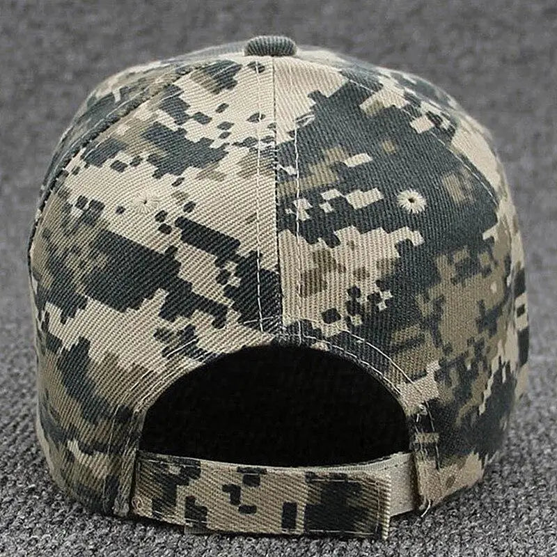 Buff military cap