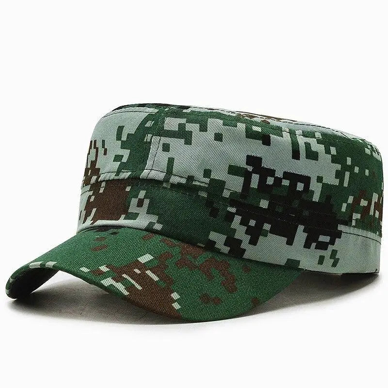 Buff military cap