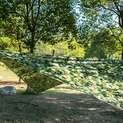 Bushcraft tarp camping