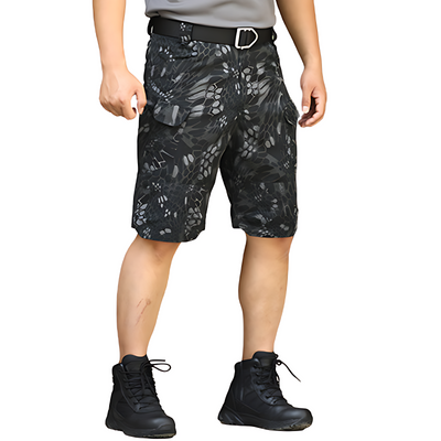 Camo black shorts