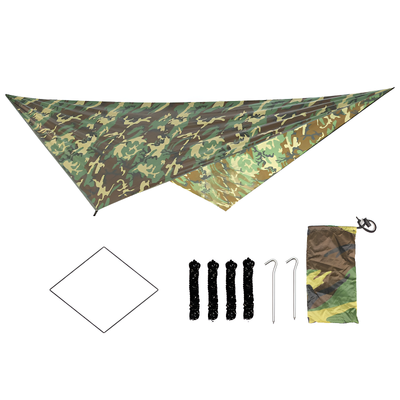 Camo camping tarp