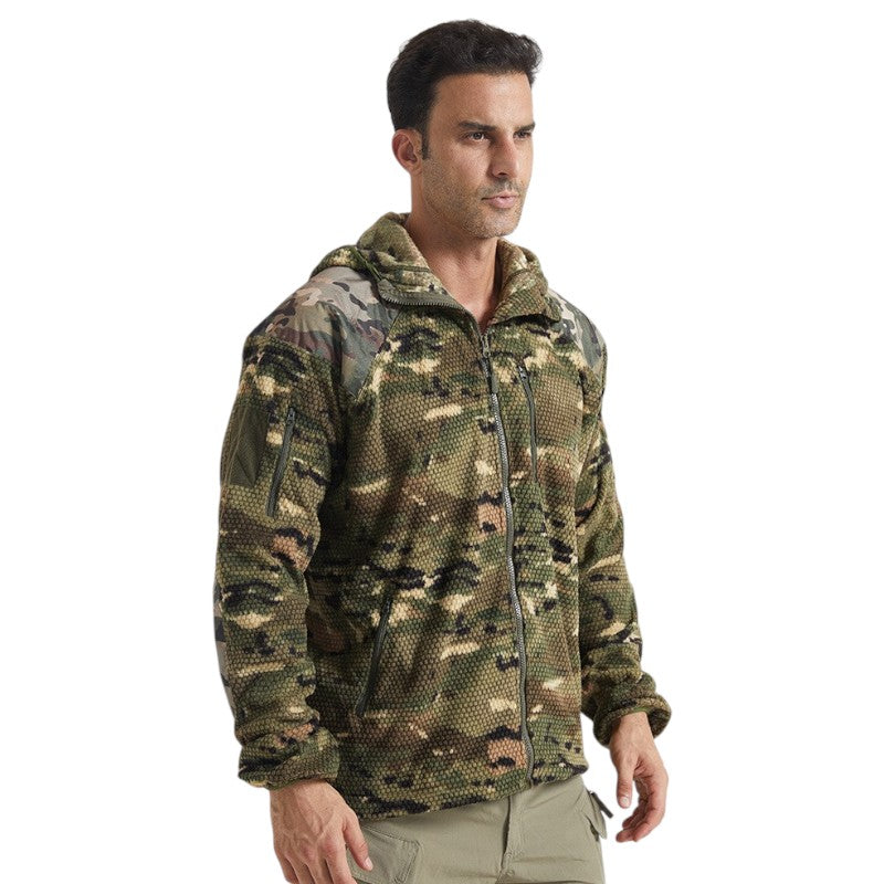 Camo fleece jumper