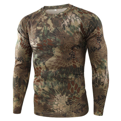 Camo long sleeve base layer t shirt