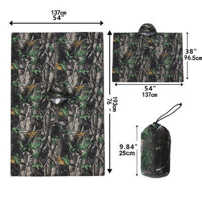 camo ponchos waterproof