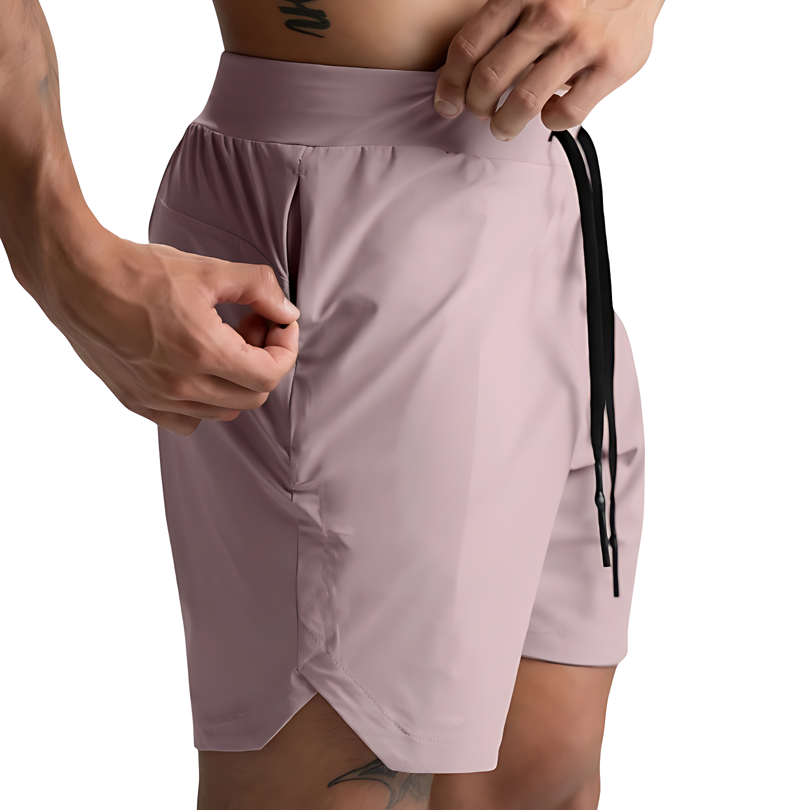 Camo running shorts mens