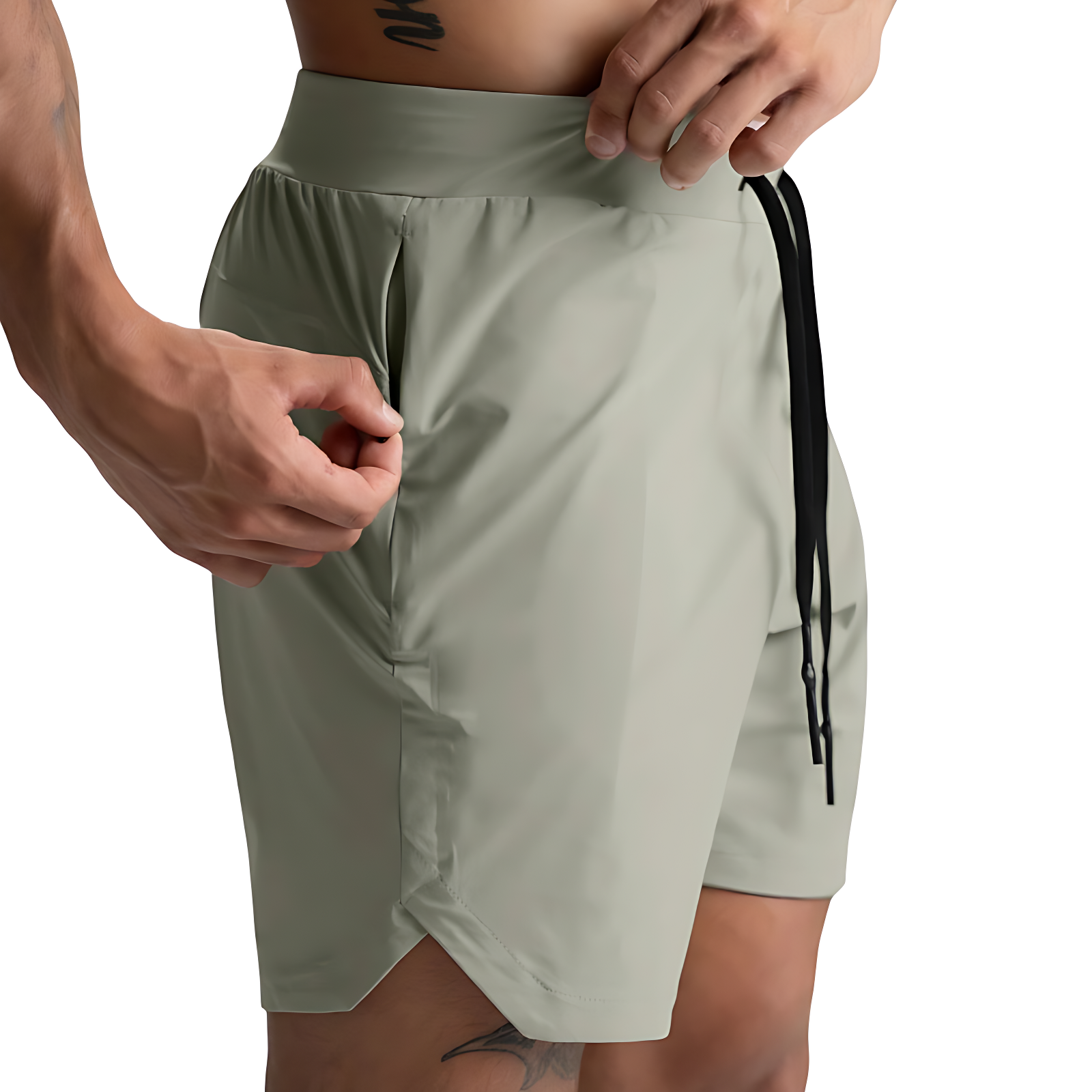 Camo running shorts mens