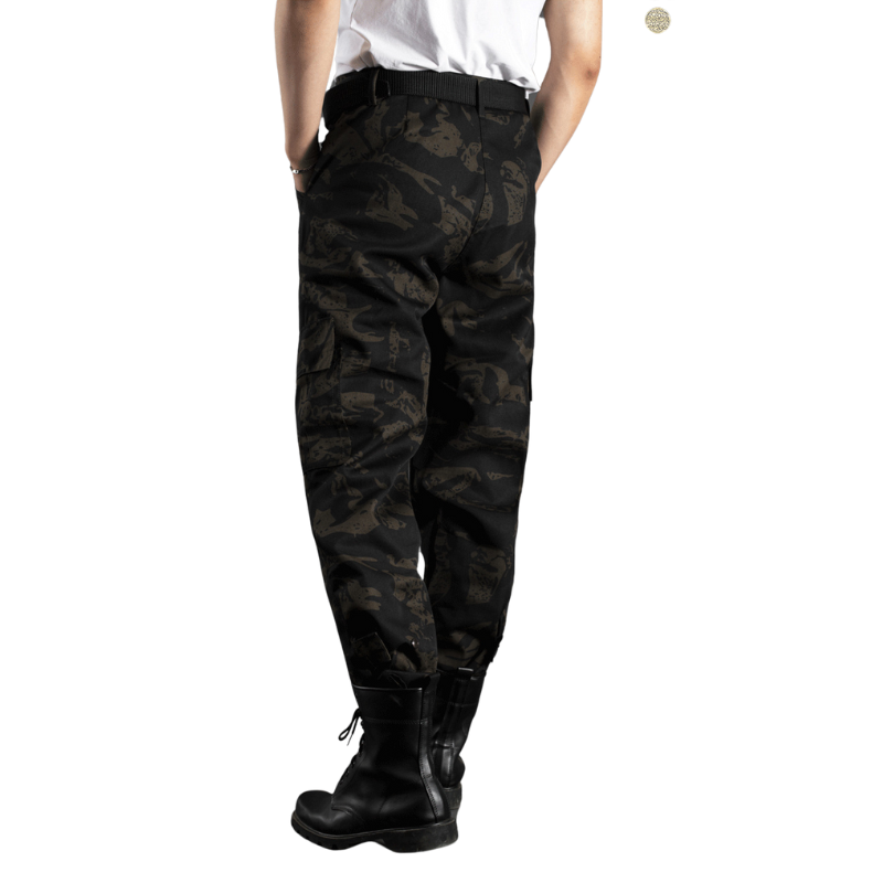 Camouflage combat trousers mens