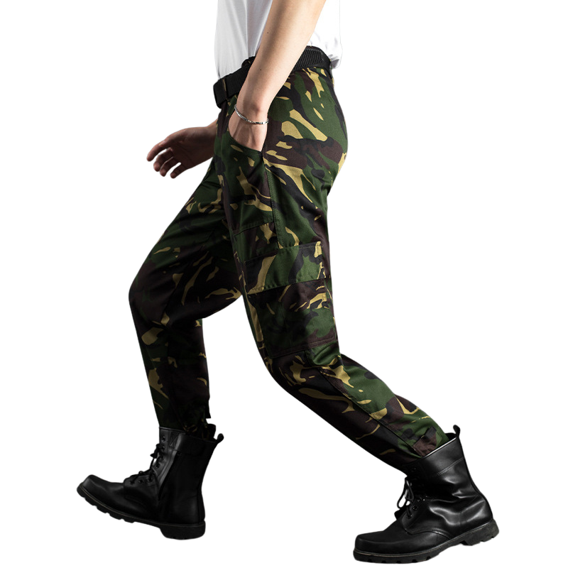 Camouflage combat trousers mens