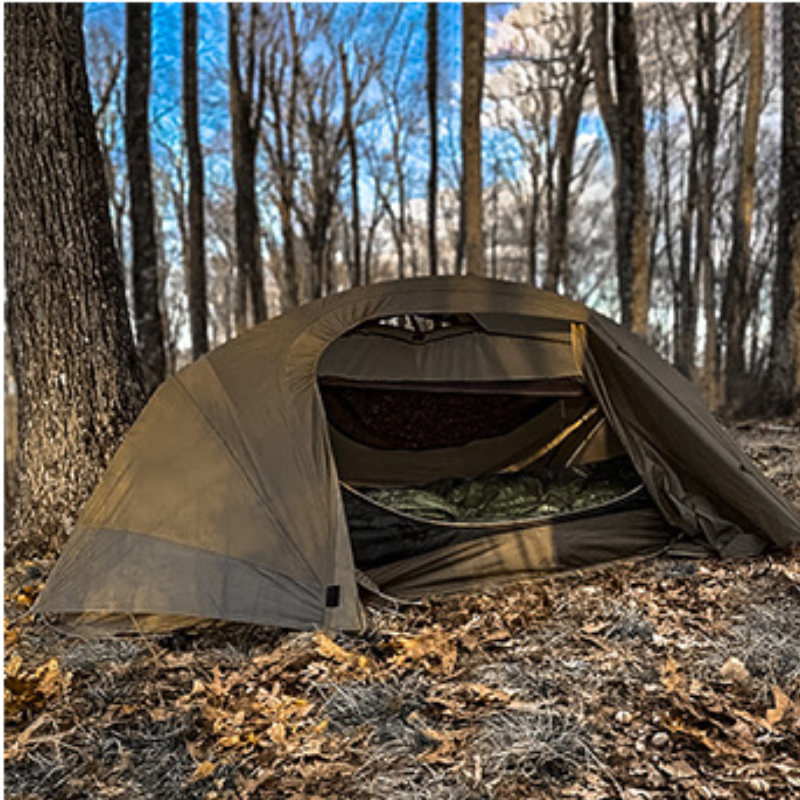 Camping tent with mosquito net