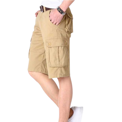 Cargo khaki shorts men