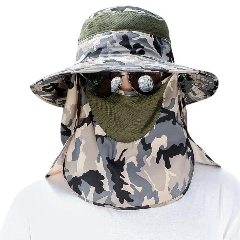 Chapeau anti uv insectes randonnée
