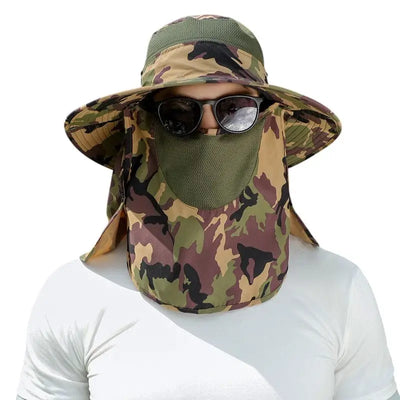 Chapeau anti uv insectes randonnée