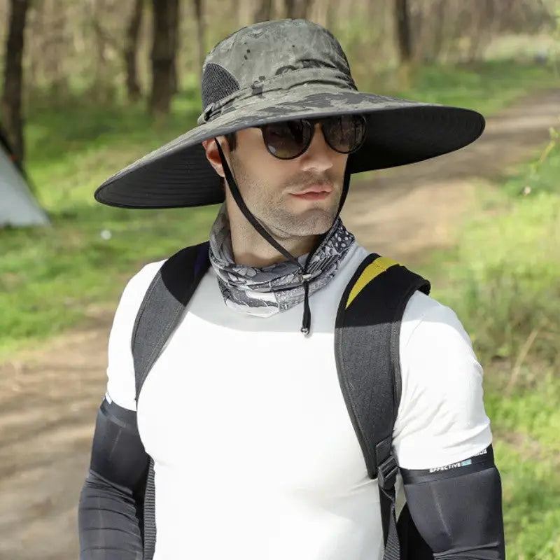 Chapeau de brousse couvre-visage