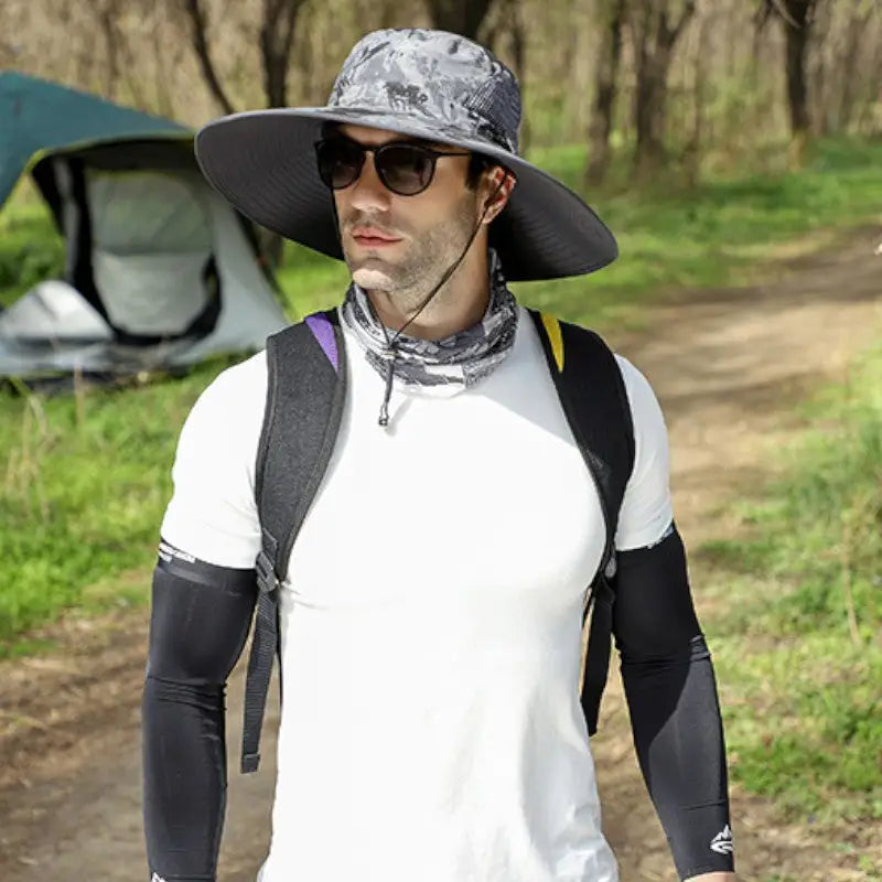 Chapeau de brousse couvre-visage