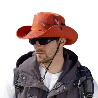 Chapeau randonnée avec aération latérale