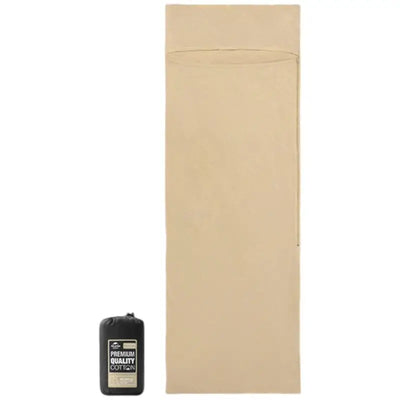 Compact sleeping bag liner