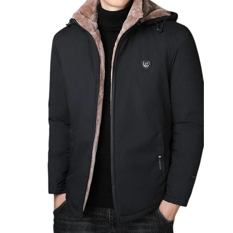 Coupe-vent doublé polaire homme