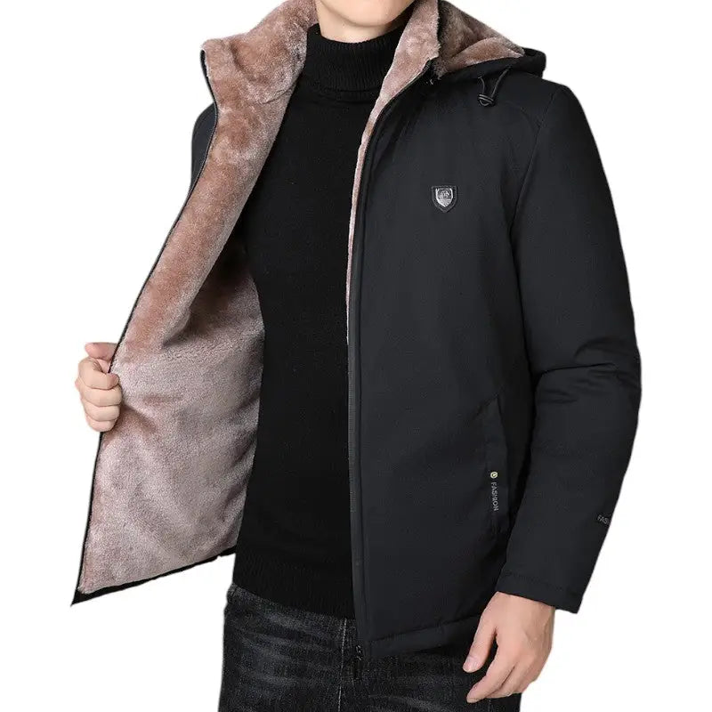 Coupe-vent doublé polaire homme