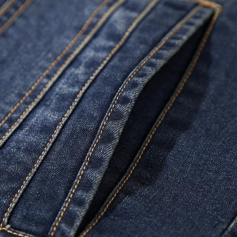 Denim Jacket Military Style