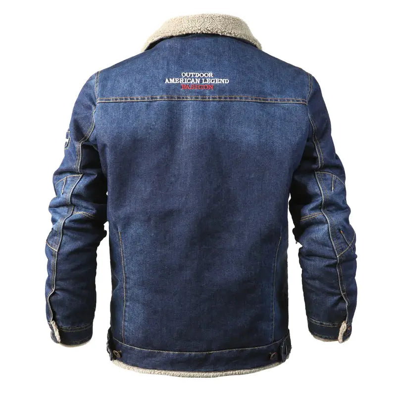 Denim Jacket Military Style