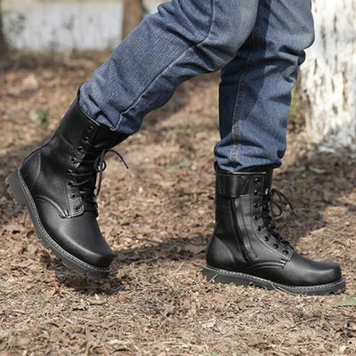 Desert Boots with Side Zipper