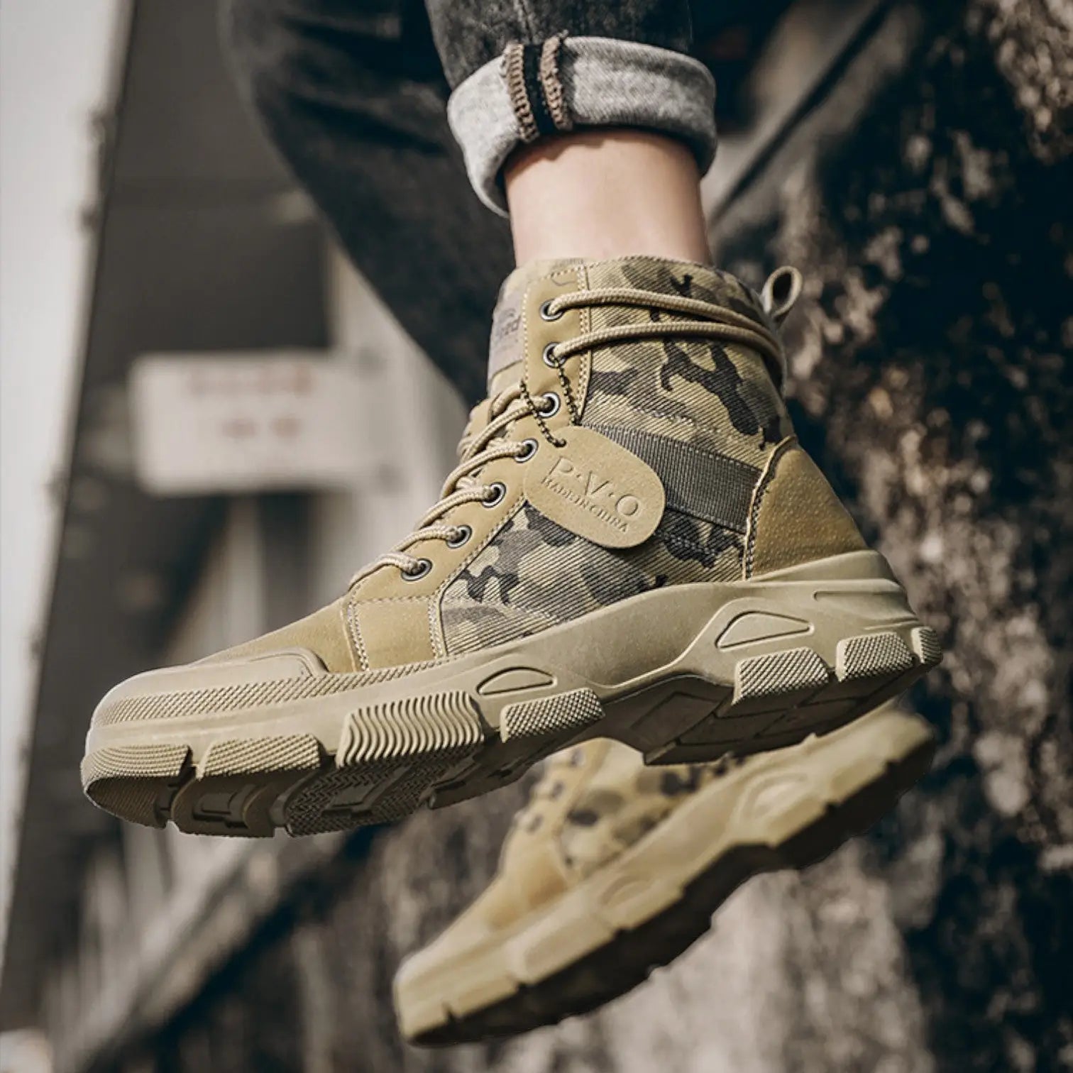 Desert Camo Tactical Boots