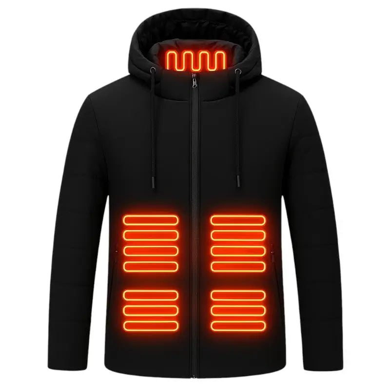 Doudoune chauffante noire