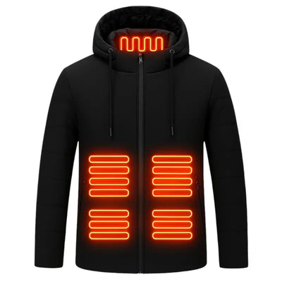 Doudoune chauffante noire