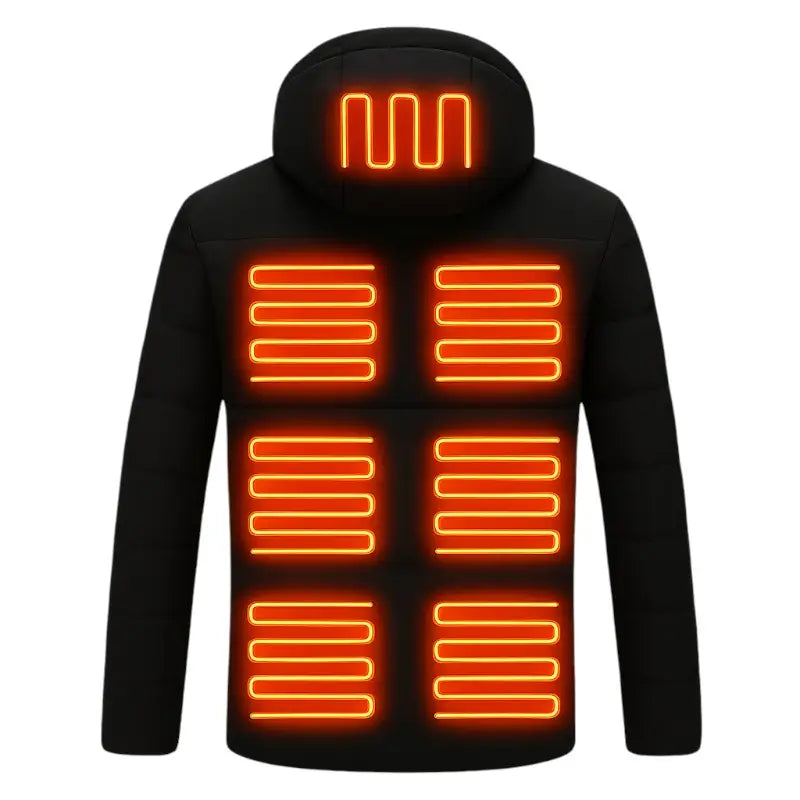 Doudoune chauffante noire