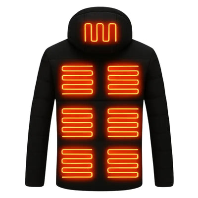 Doudoune chauffante noire