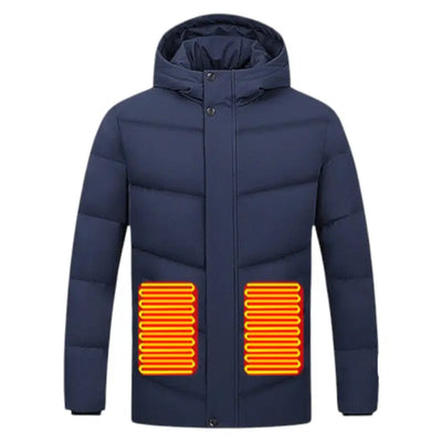 Doudoune extérieure chauffante