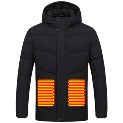 Doudoune extérieure chauffante