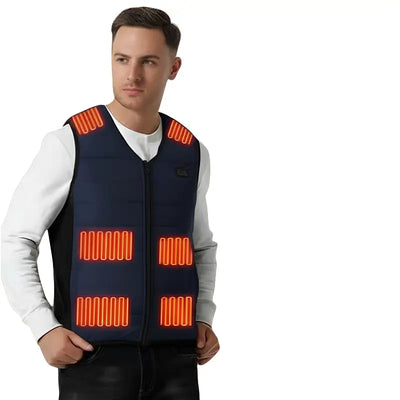 Doudoune sans manche chauffante homme