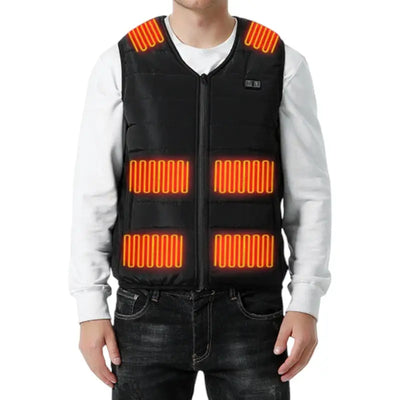 Doudoune sans manche chauffante homme